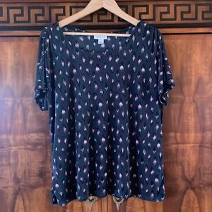 Jaclyn Smith casual Women’s top Size XXL short sleeve in good condition